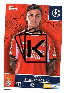 2025-26 Topps Champions League SL Benfica 561 Enzo Barrenechea