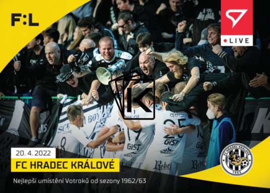 fotbalová kartička SportZoo 2021-22 Live L-123 FC Hradec Králové /46