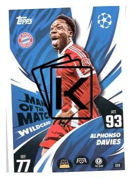 fotbalová kartička 2025-26 Topps Match Attax UCC 329 Alphonso Davies (FC Bayern München)