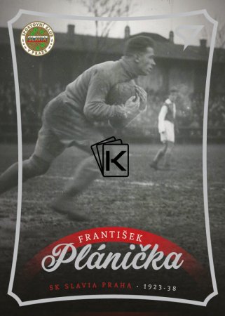 fotbalová kartička 2023 Sportzoo Dekády N-001 FRANTIŠEK PLÁNIČKA SK Slavia Praha