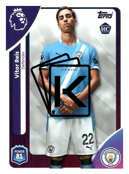 fotbalová kartička 2025-26 Topps  Premier League 185 Vitor Reis (Manchester City)  -  Rookie