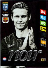 Panini Adrenalyn XL FIFA 365 2025 Excellence Noir 44 Frenkie de Jong (FC Barcelona)