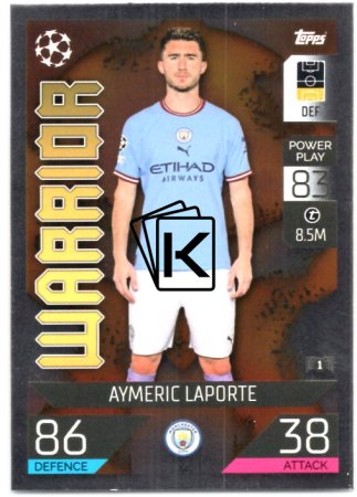 Fotbalová kartička 2022-23 Topps Match Attax UCL 14 Aymeric Laporte - Manchester City