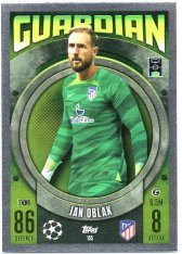 Fotbalová kartička 2023-24 Topps Match Attax UEFA Club Competitions 155 Jan Oblak Atlético de Madrid