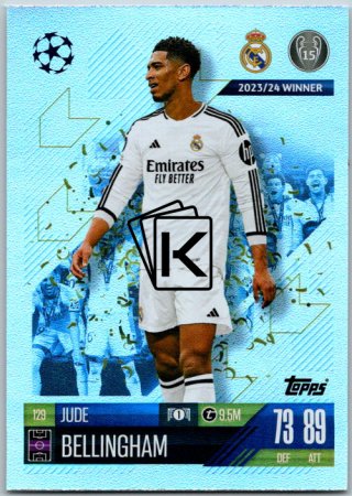 fotbalová kartička 2024-25 Topps Match Attax UEFA Club Competitions 129 Jude Bellingham (Real Madrid CF)