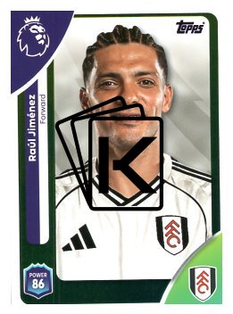 fotbalová kartička 2025-26 Topps  Premier League 159 Raúl Jiménez (Fulham)
