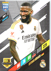 fotbalová karta Panini FIFA 365 2024 Adrenalyn RMA3 Antonio Rüdiger Real Madrid CF Team Mate