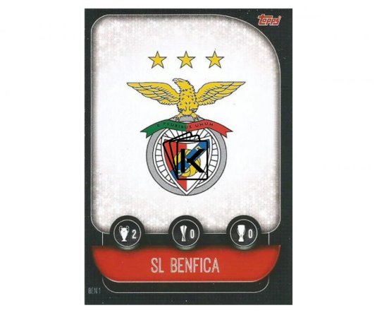 Fotbalová kartička 2019-2020 Topps Match Attax Champions League znak SL Benfica BEN1