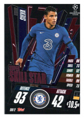 fotbalová kartička 2020-21 Topps Match Attax Champions League Extra Super Skill Star SKI2 Thiago Silva Chelsea