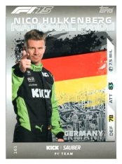 2025 Topps Turbo Attax F1 Kick Sauber National Pride  161	Nico Hülkenberg