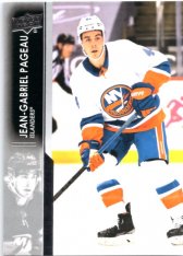 hokejová karta 2021-22 UD Series One 117 Jean-Gabriel Pageau - New York Islanders