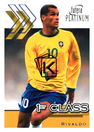 2001 Futera Platinum 1st Class 25 Rivaldo Brasil