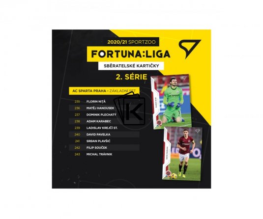 SportZoo 2020-21 Fortuna Liga Serie 2 Týmový set AC Sparta Praha