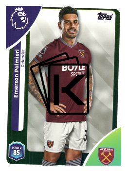 fotbalová kartička 2025-26 Topps  Premier League 276 Emerson Palmieri (West Ham United)