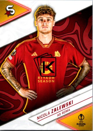 Fotbalová kartička 2023-24 Topps Superstars UEFA Club Competitions 15 Nicola Zalewski (AS Roma)