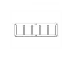 CB Carbonix Multicards Holder Clear 180pt 5 karet