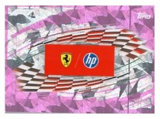 2025 Topps Turbo Attax F1Scuderia Ferrari HP 19 Team Logo-Paralel Pink