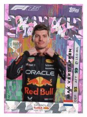 2025 Topps Turbo Attax F1 Oracle Red Bull Racing Champions  277 Max Verstappen-Paralel Pink