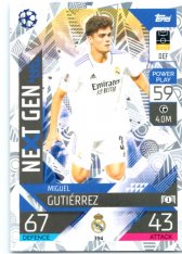 Fotbalová kartička 2022-23 Topps Match Attax UCL Next Gen 394 Miguel Gurierrez - Real Madrid CF