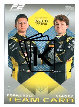 2025 Topps Turbo Attax F1 Invicta Racing F2 Teams  172 Fornaroli/Staněk