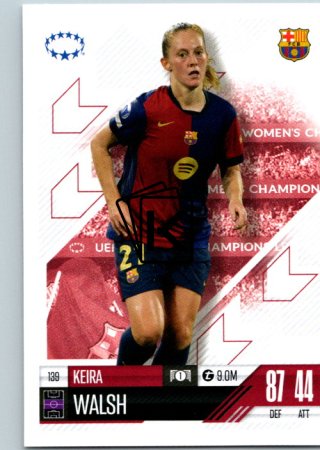 Fotbalová kartička 2024-25 Topps Match Attax EXTRA UEFA Club Competitions UWCL Cards 139.  Keira Walsh (FC Barcelona)