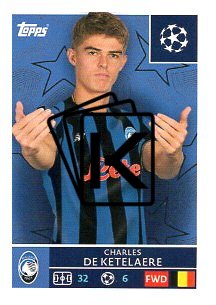 2025-26 Topps Champions League Atalanta BC 94 Charles de Ketelaere