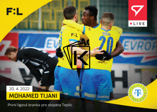 fotbalová kartička SportZoo 2021-22 Live L-122 Mohamed Tijani FK Teplice /44
