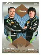 2025 Topps Turbo Attax F1 Aix Racing F2 Teams HP 196 Dürksen/Shields