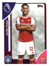 fotbalová kartička 2025-26 Topps  Premier League 5 Jurriën Timber (Arsenal)