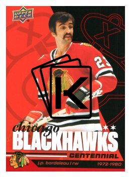 2025-26 Upper Deck Centennial Chicago Blackhawks 95 J.P. Bordeleau