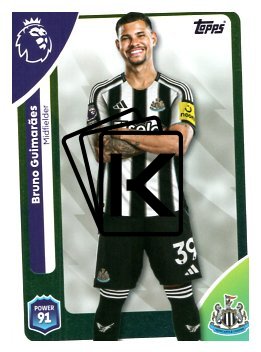 fotbalová kartička 2025-26 Topps  Premier League 227 Bruno Guimarães (Newcastle United)