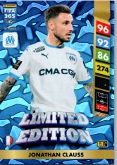 Limitovaná kartička Panini FIFA 365 2025 Adrenalyn XL Johnatan Clauss Olympique de Marseille