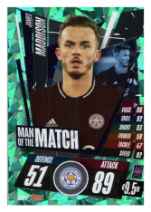 fotbalová kartička Topps Match Attax Champions League 2020-21 Man of the Match MM9 James Maddison - Leicester City