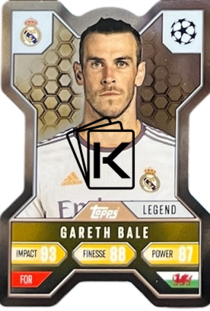 Fotbalová kartička 2024-25 Topps Match Attax EXTRA UEFA Chrome X 7 Gareth Bale (Real Madrid CF)