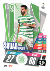 fotbalová kartička 2020-21 Topps Match Attax Champions League Extra Squad Update SU31 Albian Ajeti Celtic