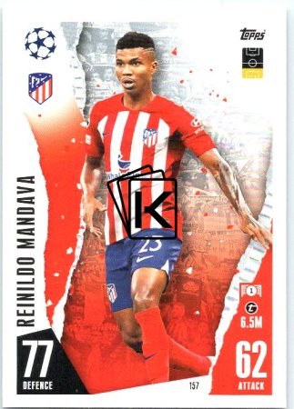 Fotbalová kartička 2023-24 Topps Match Attax UEFA Club Competitions 157 Reinildo Mandawa Atlético de Madrid