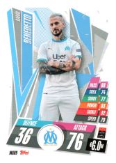 fotbalová kartička Topps Match Attax Champions League 2020-21 MAR9 Dario Benedetto Olympique de Marseille