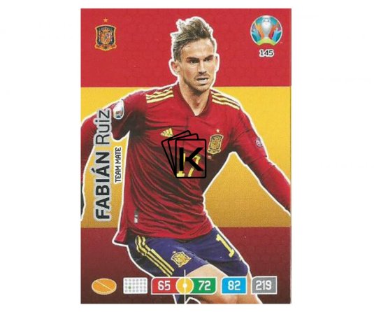 Panini Adrenalyn XL UEFA EURO 2020 Team mate 145 Fabian Ruiz Spain