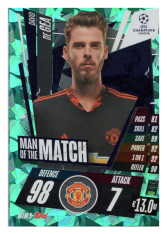 fotbalová kartička 2020-21 Topps Match Attax Champions League MTM5 David De Gea Manchester United Update
