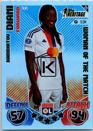 Fotbalová kartička 2024-25 Topps Match Attax EXTRA UEFA Club Competitions Topps Heritage - Man of the Match 283 Kadidiatou Diani (Olympique Lyonnais)
