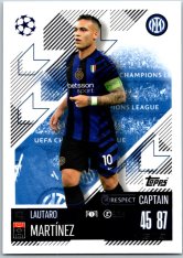 fotbalová kartička 2024-25 Topps Match Attax UEFA Club Competitions 306 Lautaro Martinez (FC Internazionale Milano)  -  Captain
