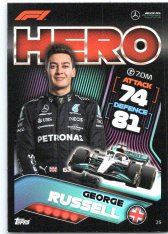 2022 Topps Formule 1 Turbo Attax 25 George Russell (Mercedes-AMG)