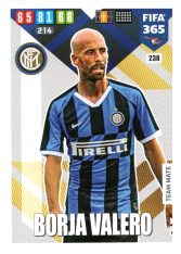 Fotbalová kartička Panini Adrenalyn XL FIFA 365 - 2020 Team Mate 238 Borja Valero Inter Milan