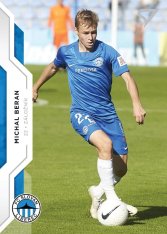 fotbalová kartička SportZoo 2020-21 Fortuna Liga Base 78 Michal Beran FC Slovan Liberec
