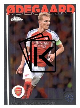 fotbalová kartička 2024-25 Topps Chrome UCC 62 Martin Ødegaard, Arsenal FC
