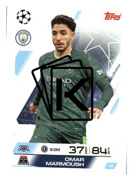 fotbalová kartička 2025-26 Topps Match Attax UCC 62 Omar Marmoush (Manchester City)