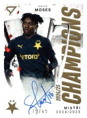 podepsaná karta 2025-26 SportZoo SK Slavia Praha Champions /45 CHS-DM David Moses