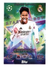 fotbalová kartička 2025-26 Topps Match Attax UCC Starboy Limited Edition LE 10 Endrick (Real Madrid CF)