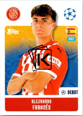 2024-25 Topps Champions League 224 Alejandro Francés (Girona FC)