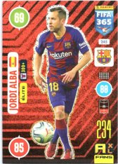 fotbalová karta Panini Adrenalyn XL FIFA 365 2021 Elite 245 Jordi Alba FC Barcelona